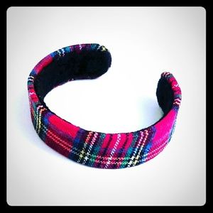 Red Tartan Stewart Cuff Bracelet